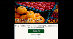 Desktop Screenshot of deepmeadowfarm.net