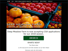 Tablet Screenshot of deepmeadowfarm.net